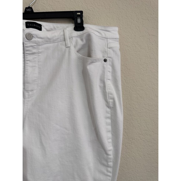 Talbots Jeans Womens 20W White Jegging Crop Simply Flattering Collection Stretch - Picture 3 of 11